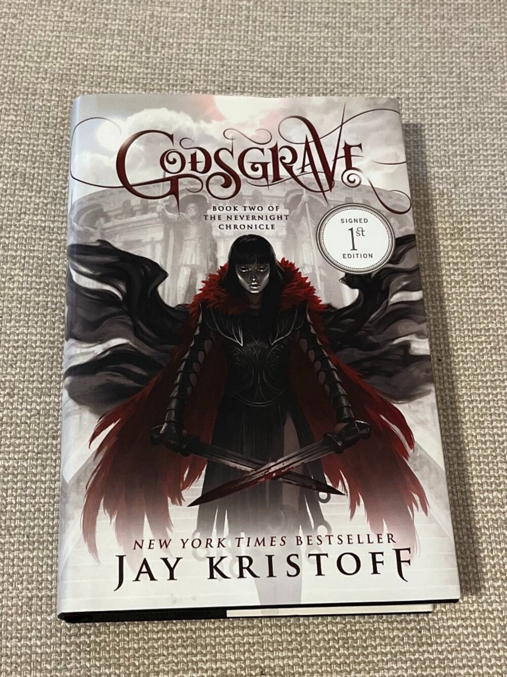 SIGNED Godsgrave by Jay Kristoff First Edition